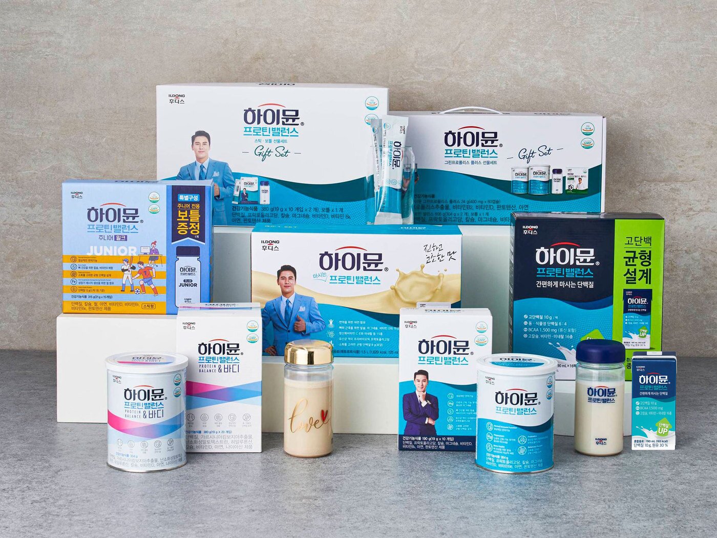 본문 이미지 - '하이뮨 프로틴 밸런스' 제품 라인업.(일동후디스 제공)