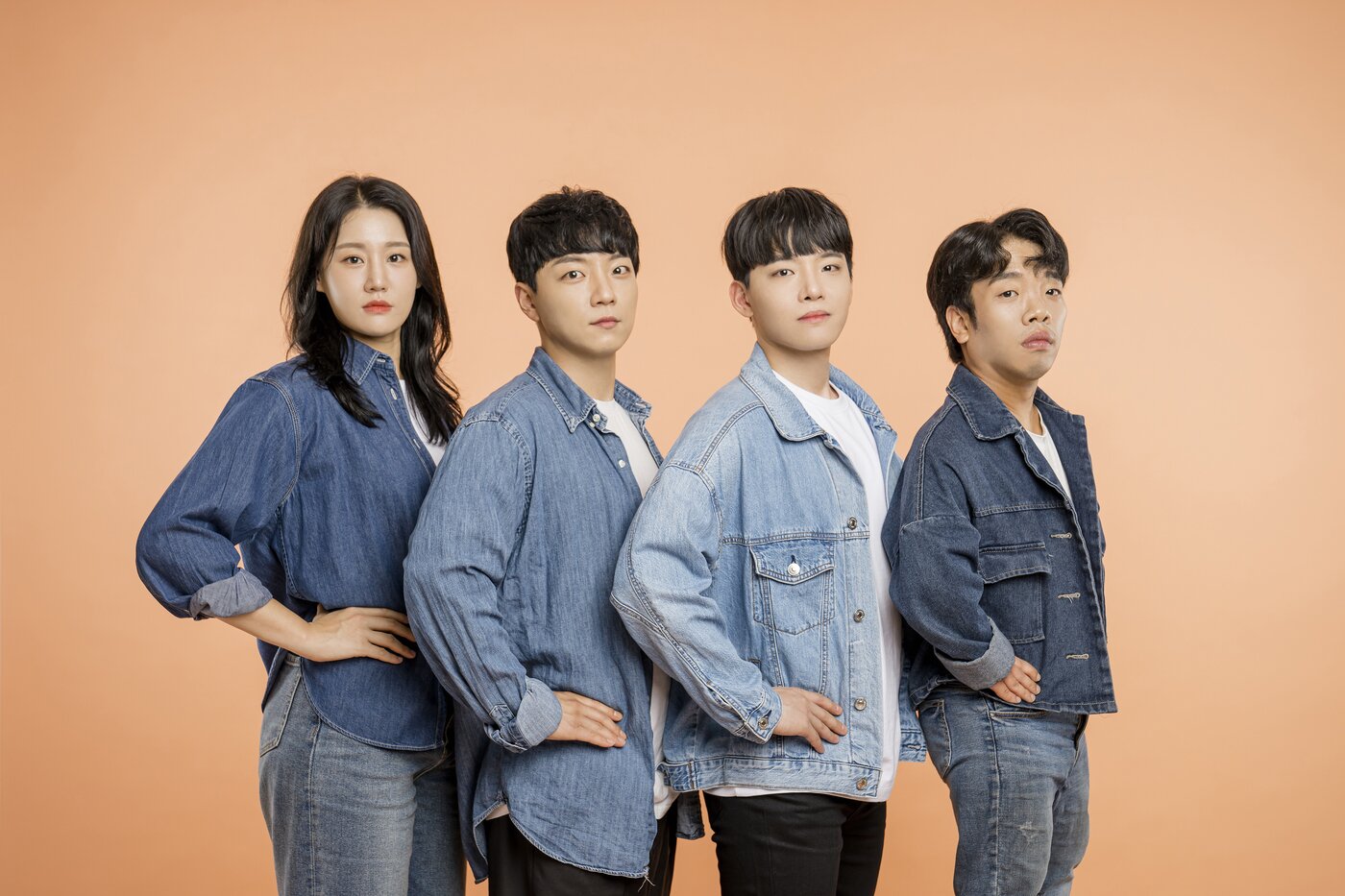 본문 이미지 - ‘합★체’에 출연하는 배우들. 왼쪽부터 김혜정, 이성민, 박정혁, 김범진. (국립극장 제공) 