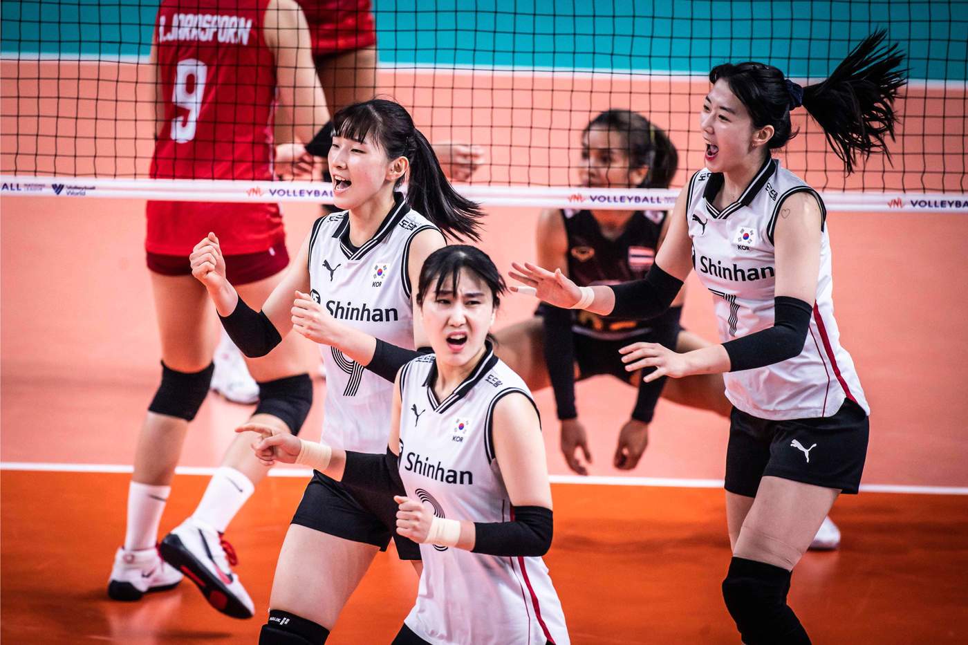 VNL에 출전했던 여자 배구대표팀 &#40;FIVB 홈페이지&#41;