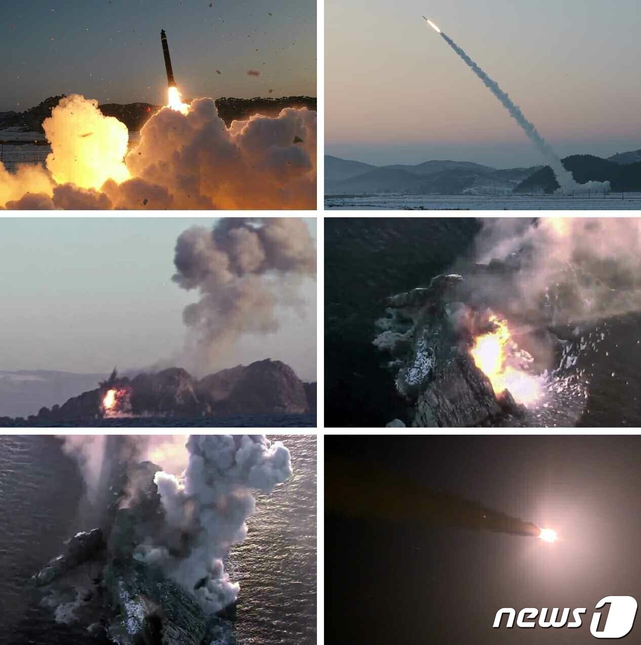 본문 이미지 - (평양 노동신문=뉴스1) = 북한 초대형 방사포 사격. [국내에서만 사용가능. 재배포 금지. DB 금지. For Use Only in the Republic of Korea. Redistribution Prohibited] rodongphoto@news1.kr