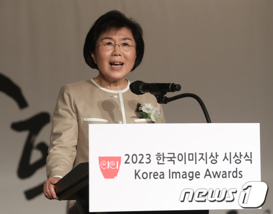 한국이미지상 2023, 개회사 하는 최정화 이사장
