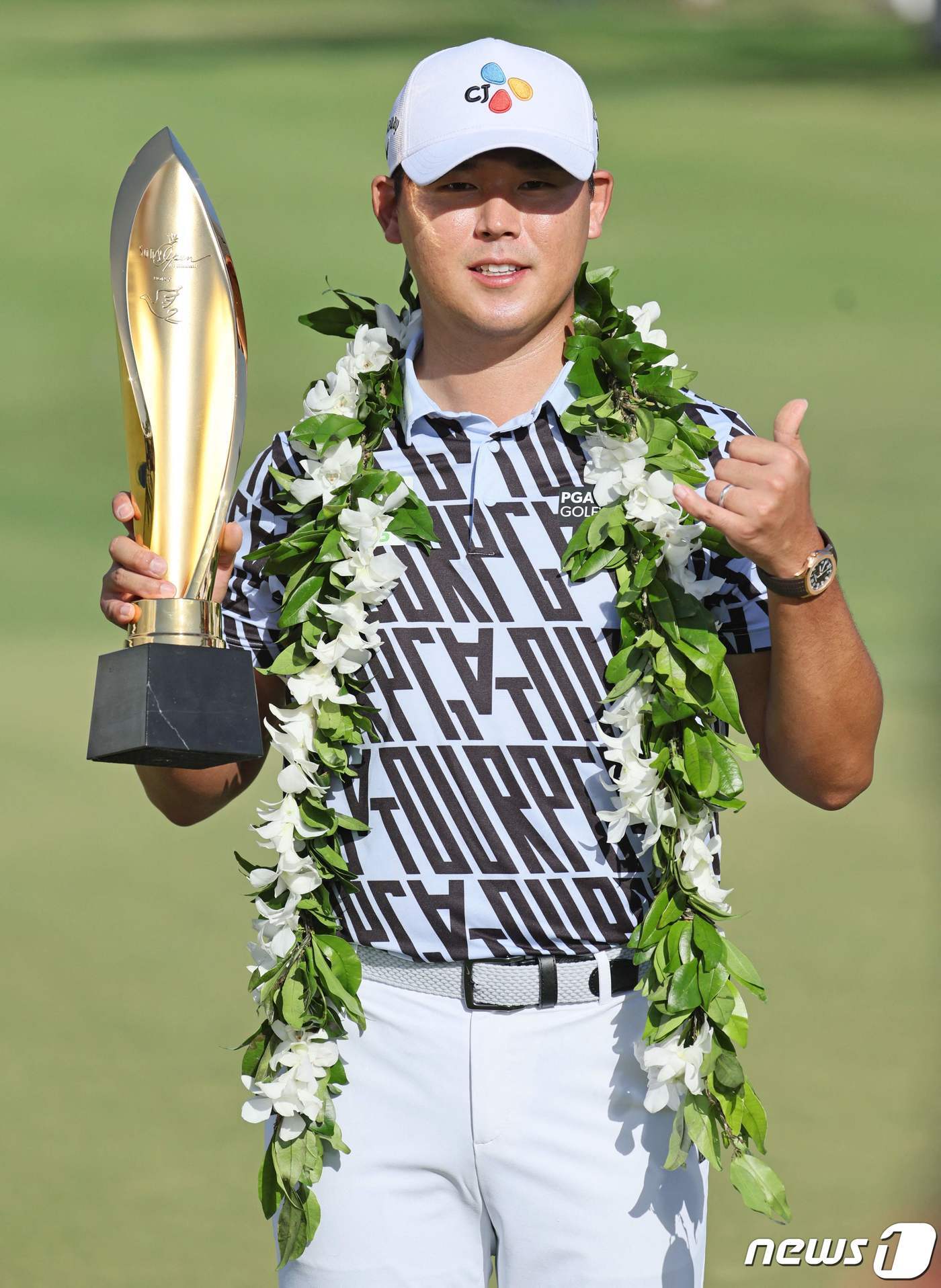 본문 이미지 - 2023년 소니오픈에서 우승했을 당시의 김시우. ⓒ AFP=뉴스1
