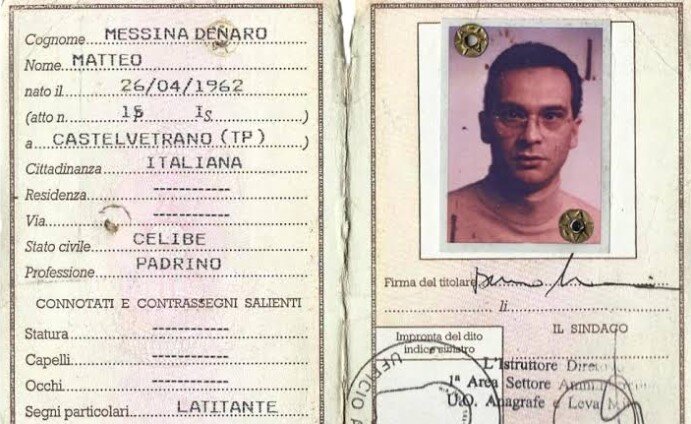 본문 이미지 - 이탈리아 마피아 코사노스트라 두목 마테오 메시나 데나로 신분증 &#40;인도 DailyO 기사 화면 갈무리&#41;