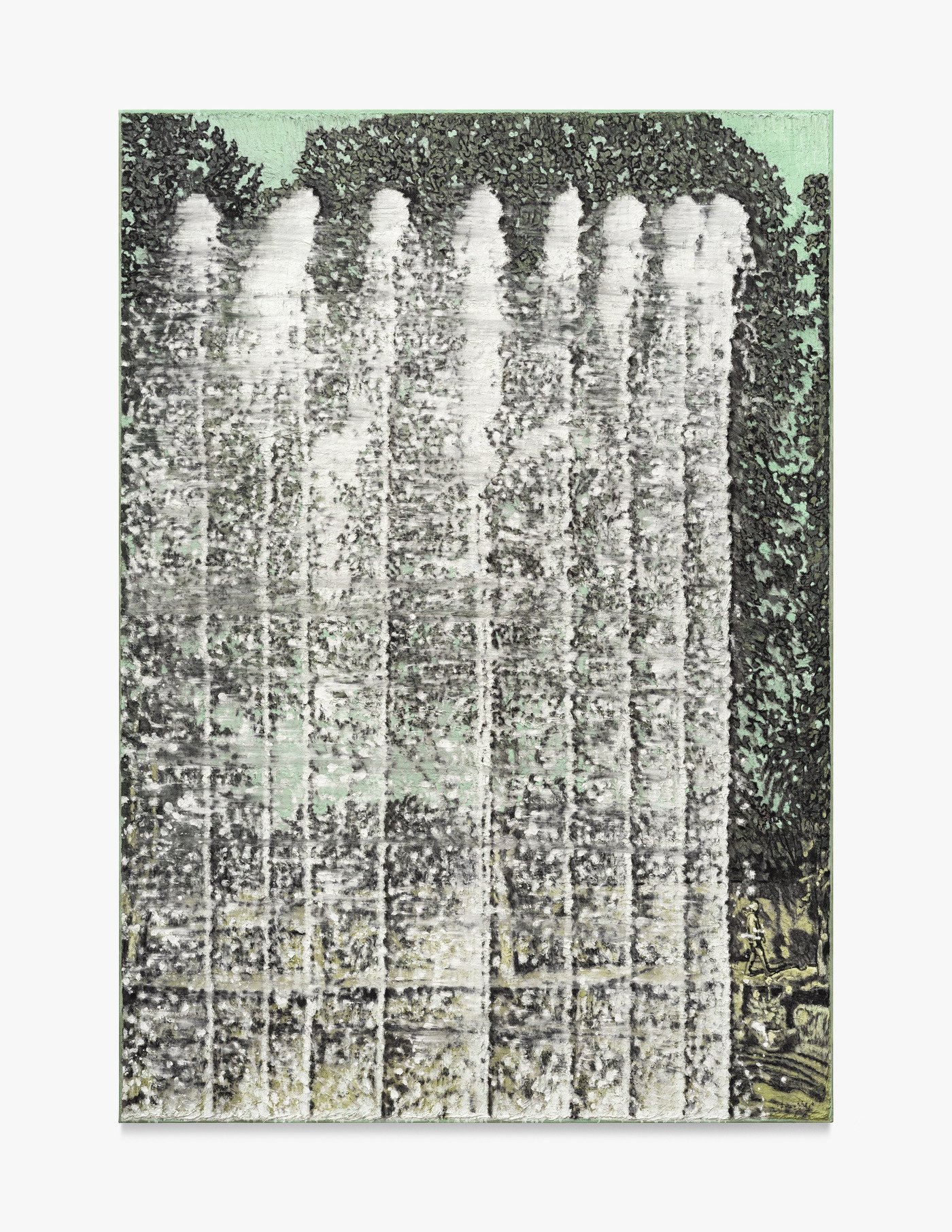 본문 이미지 -  유근택, 분수, 2022, 한지에 수묵채색, 290 x 205 cm (갤러리현대 제공)