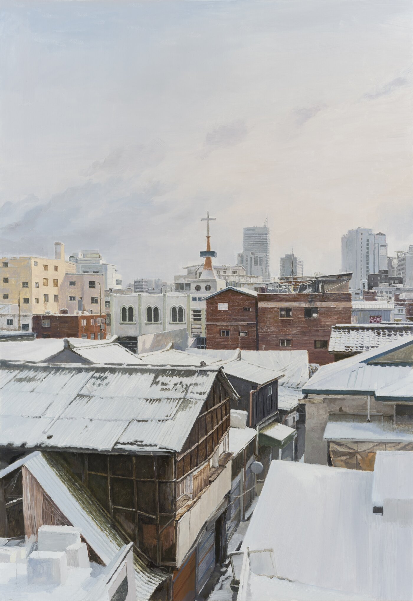 본문 이미지 - 정재호, 마지막 겨울 IV Last winter IV, 2022, 캔버스에 오일, 162 x 112 cm (초이앤초이 제공)