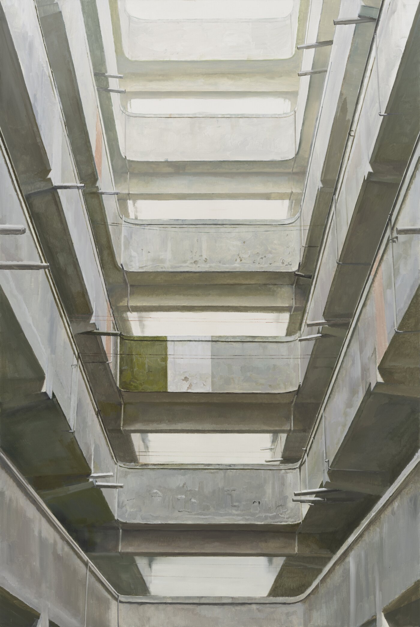 본문 이미지 - 정재호, 동대문 아파트 Dongdaemun Apartment, 2022, 캔버스에 오일, 194 x 130.3 cm (초이앤초이 제공)