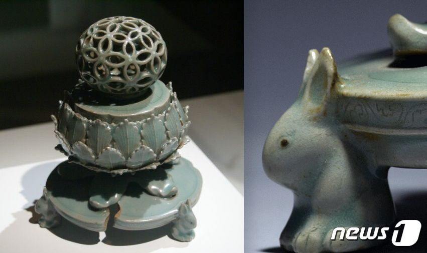 본문 이미지 - 국보 청자투각칠보향로(제공 문화재청)