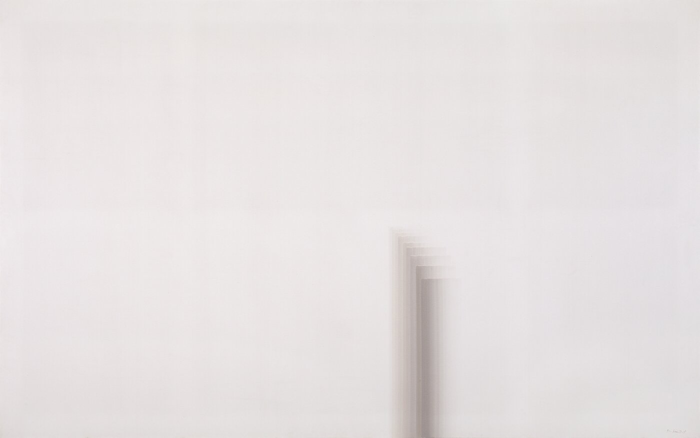 본문 이미지 -  이동엽 LEE Dong-Youb, 사이-여백 908 Interspace-Void 908, 1991, 캔버스에 아크릴릭 Acrylic on canvas, 162.2x259cm &#40;학고재 제공&#41;