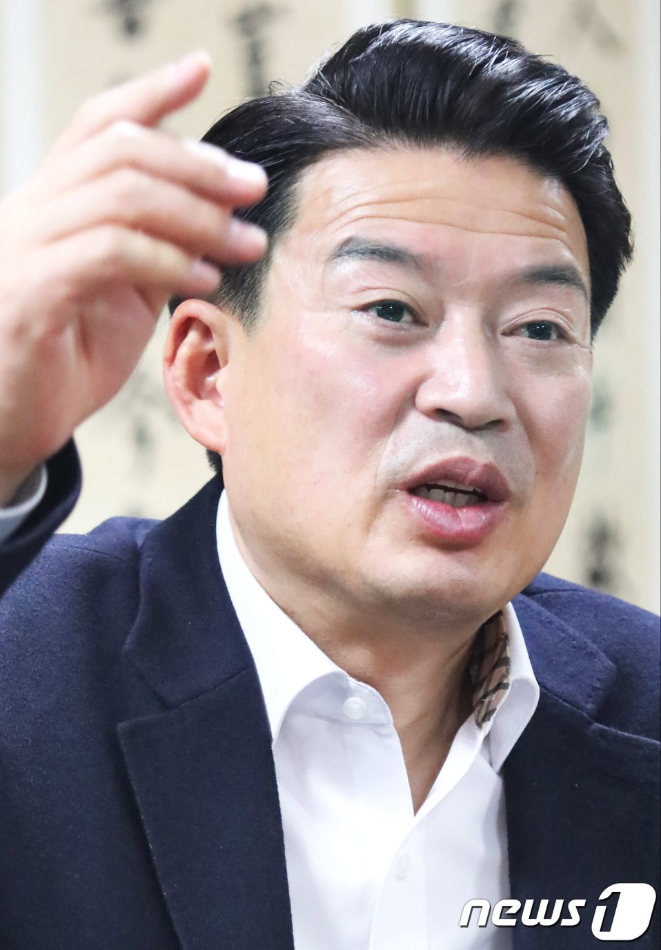 본문 이미지 - 윤재호 구미상공회의소 회장이 22일 뉴스1과 인터뷰하고 있다. 2023.1.22/뉴스1 ⓒ News1 정우용 기자