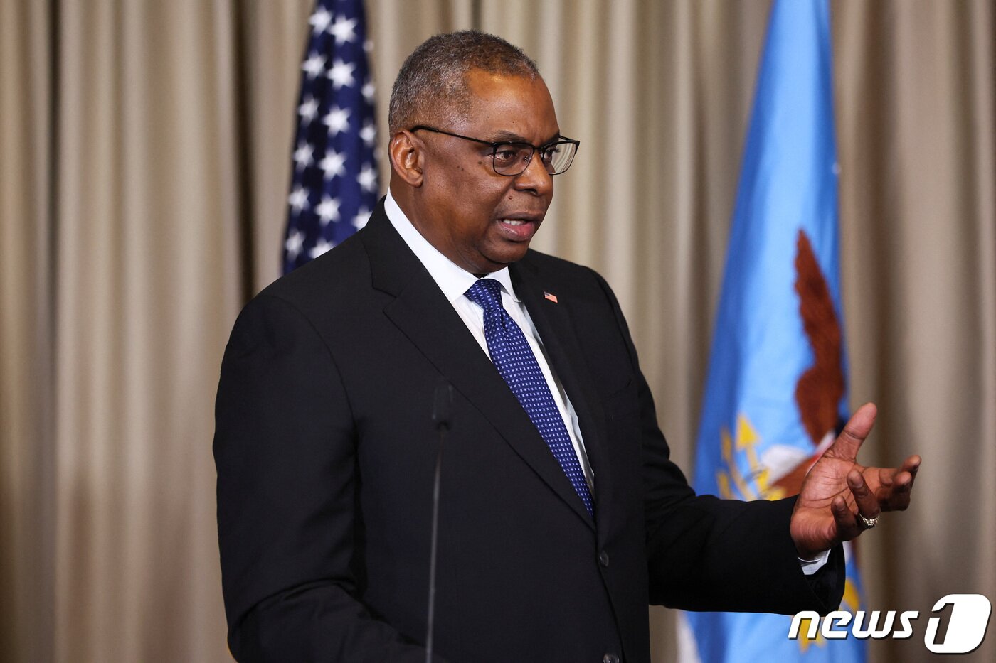 본문 이미지 - 로이드 오스틴 미 국방장관. 2023.01.20/뉴스1 ⓒ 로이터=뉴스1 ⓒ News1 김민수 기자