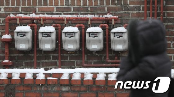  서울 시내 한 주택가에 설치된 가스 계량기의 모습. 2023.1.26/뉴스1 © News1 신웅수 기자