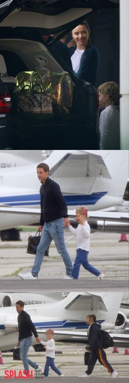 본문 이미지 - 에반 스피켈(왼)과 아이들 / 사진 = Splash News