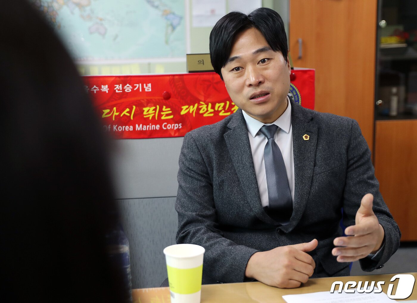 본문 이미지 - 이종배 서울시의원이 5일 서울시의회 의원회관에서 뉴스1과 인터뷰를 하고 있다. 2023.1.5/뉴스1 ⓒ News1 이동해 기자