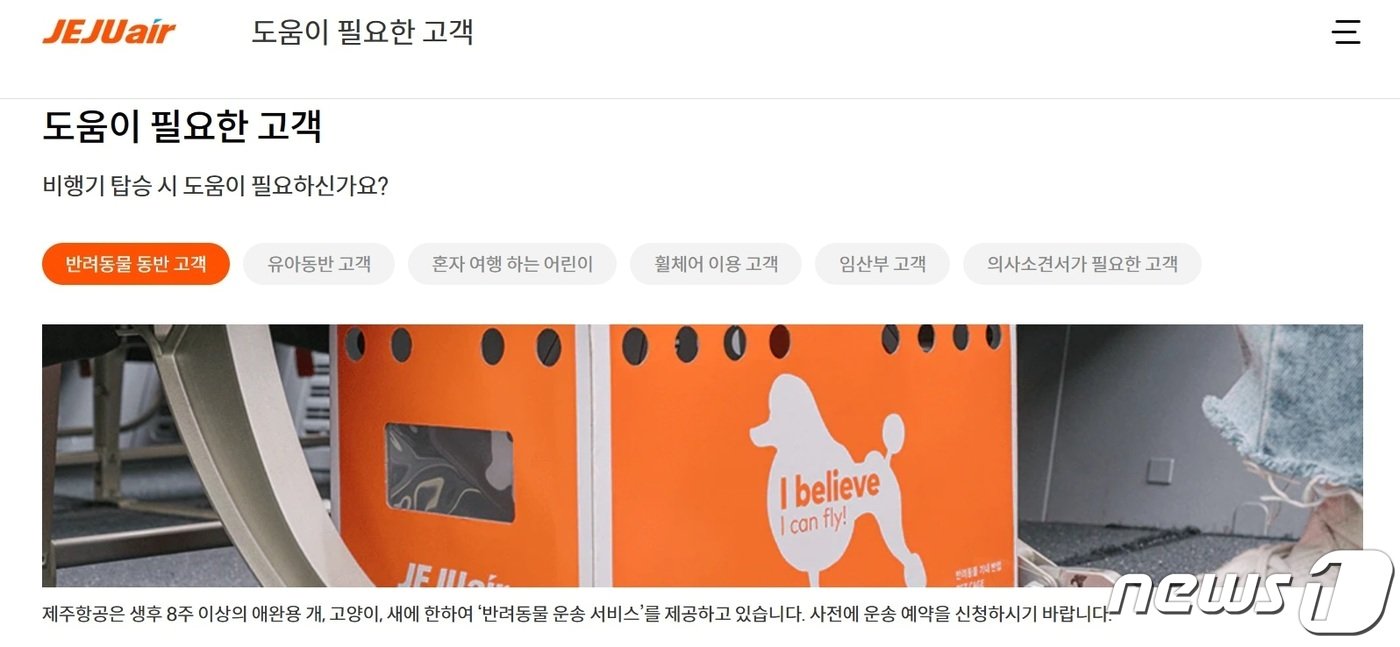 제주항공 홈페이지 갈무리