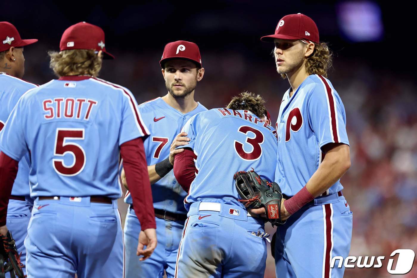 본문 이미지 - 필라델피아 필리스 선수들. ⓒ AFP=뉴스1