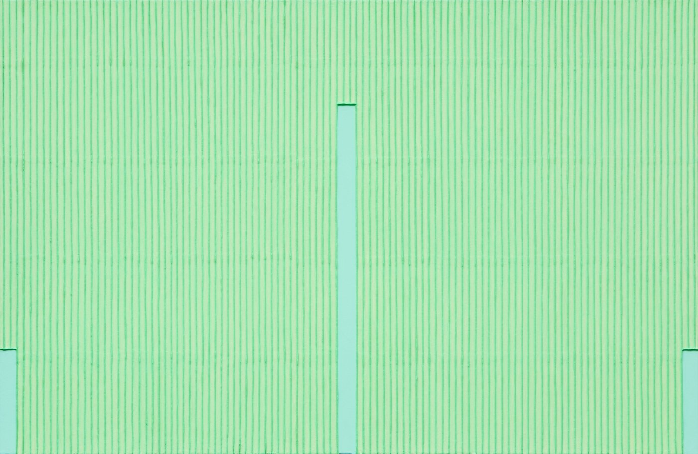 본문 이미지 - 박서보, 묘법 No.090831, 캔버스 위 한지에 혼합재료, 130&times;200cm, 2009