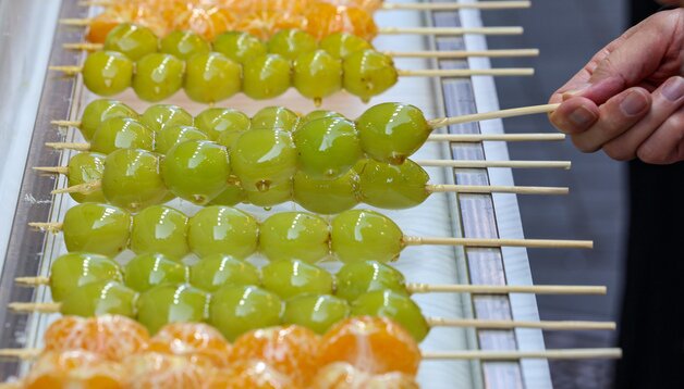 본문 이미지 - 탕울 시내 한 탕후루 판매점의 모습. 2023.10.17/뉴스1 ⓒ News1 김도우 기자