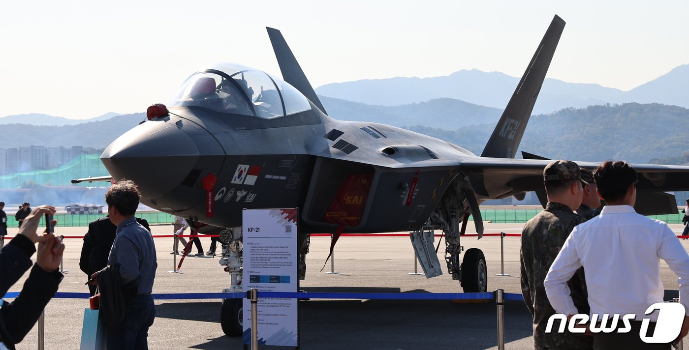 본문 이미지 - KF-21 보라매 전투기 모습.ⓒ News1 구윤성 기자