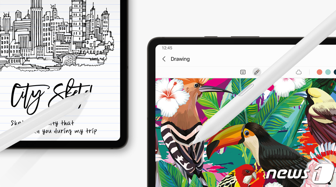 (서울=뉴스1) = 삼성전자가 갤럭시 제품에서 쓸 수 있는 12만원대 전자펜슬 'S펜 크리에이터 에디션'을 19일 국내 출시한다. 그림 그리기(드로잉)과 필기 기능에 집중한 제품이 …