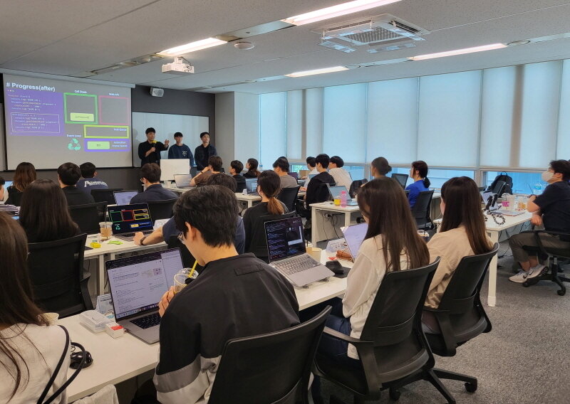 본문 이미지 - 우리FIS 아카데미 교육 모습. (사진제공 = GSC)