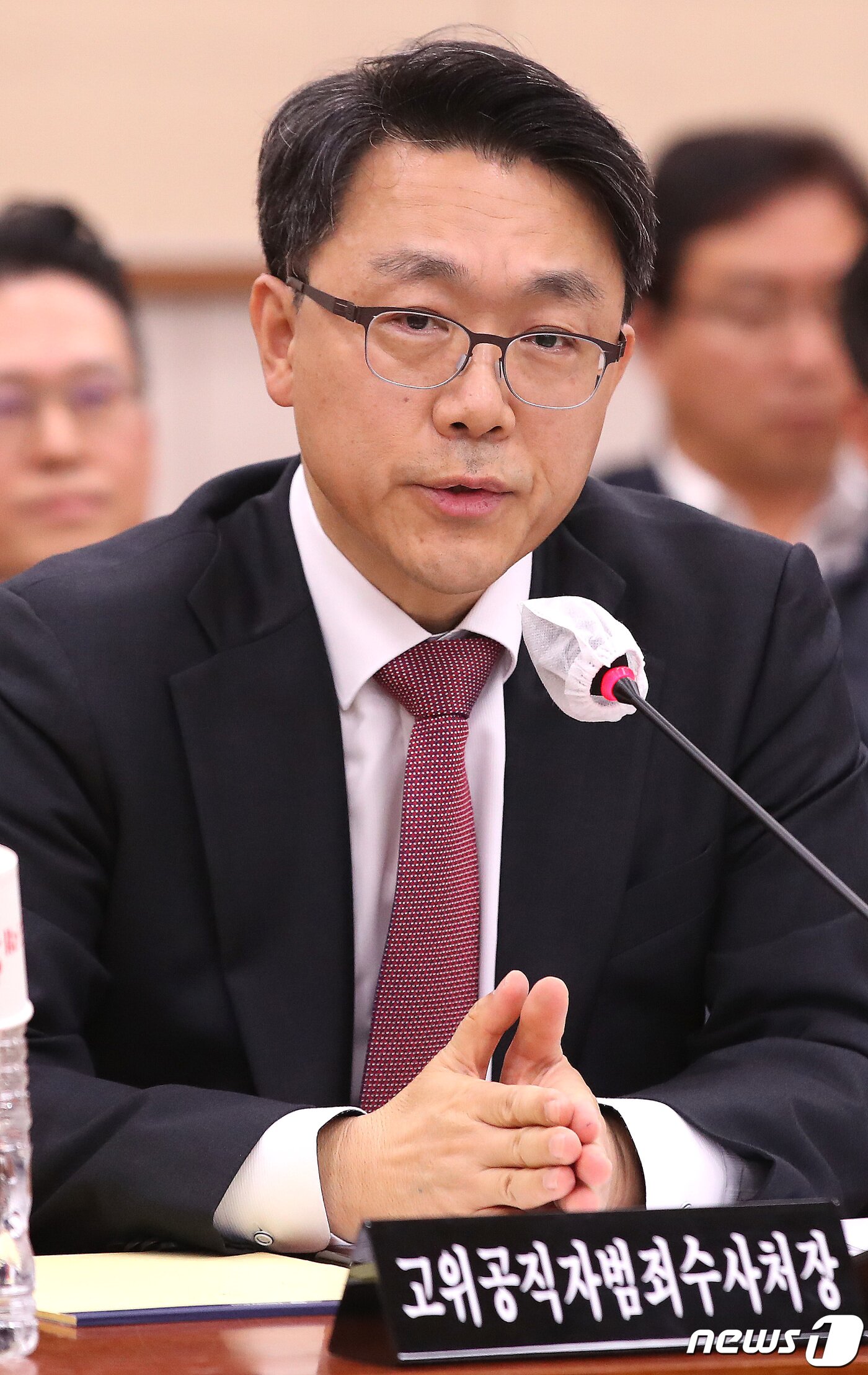본문 이미지 - 김진욱 고위공직자범죄수사처장이 19일 서울 여의도 국회에서 열린 법제사법위원회 공수처에 대한 국정감사에서 의원들의 질의에 답하고 있다. 2023.10.19/뉴스1 ⓒ News1 임세영 기자