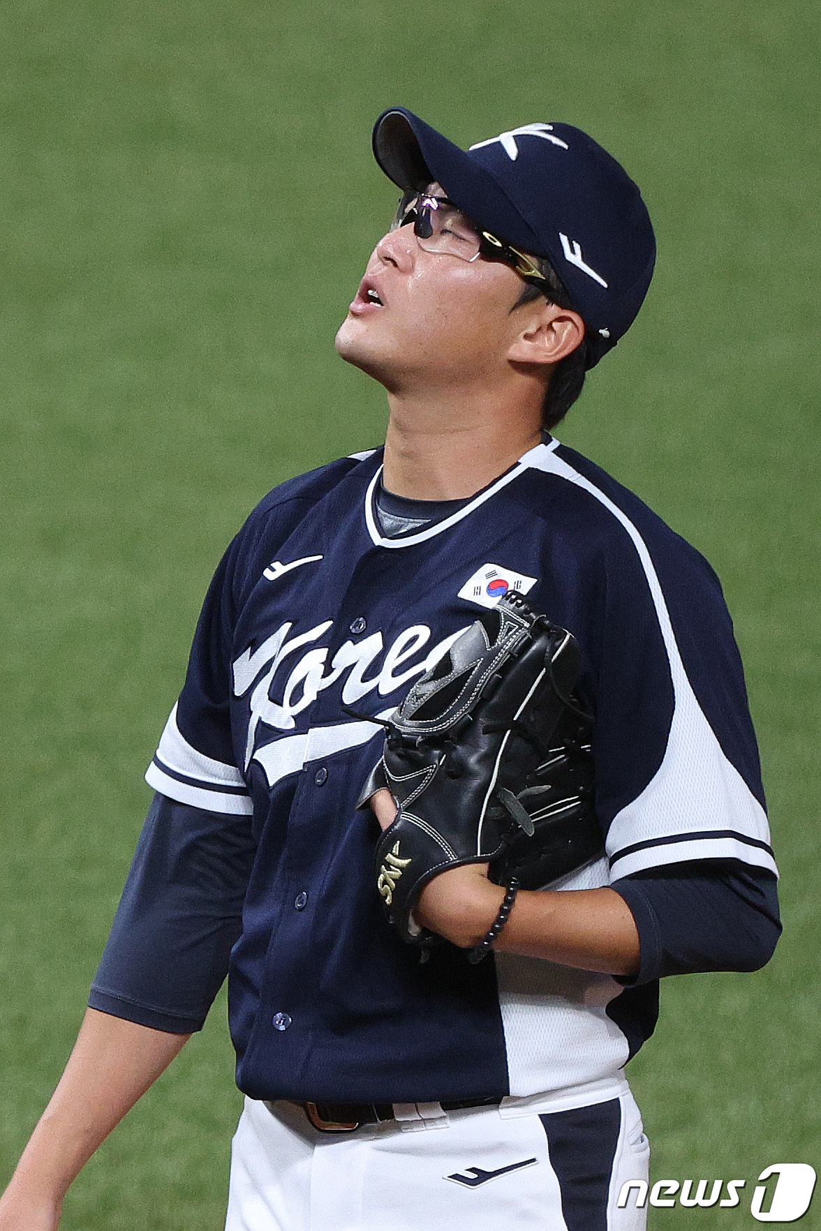 (항저우(중국)=뉴스1) 신웅수 기자 = 2일 중국 항저우 인근 사오싱 야구 스포츠 문화센터에서 열린 2022 항저우 아시안게임 야구 본선 B조 2차전 대한민국과 대만의 경기, 한 …