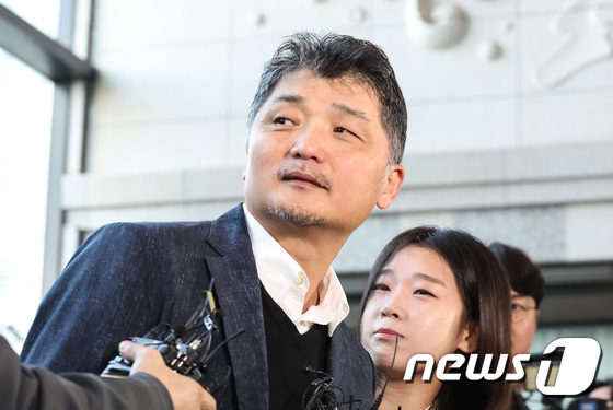 금감원 출석하는 김범수 카카오 센터장