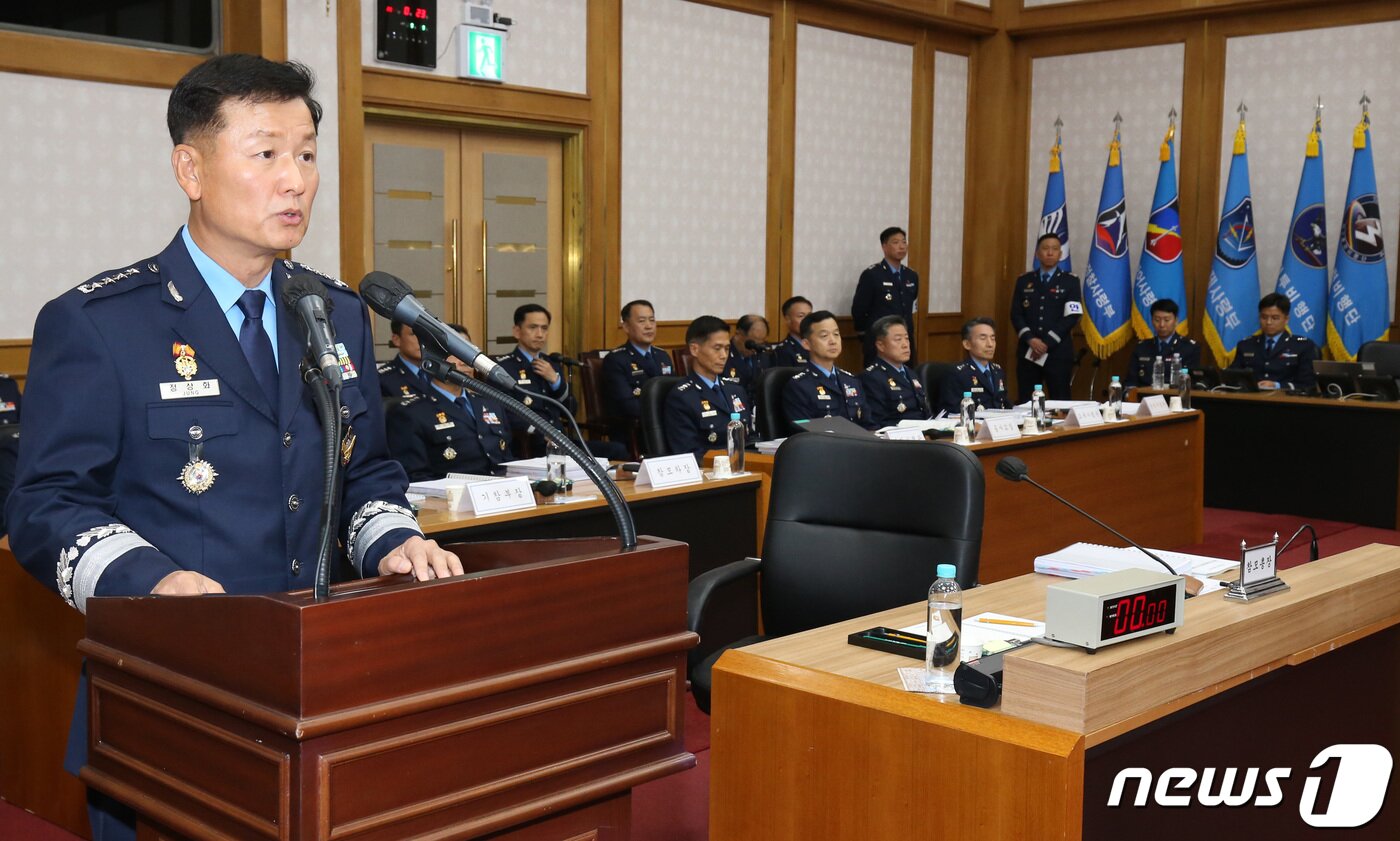 본문 이미지 - 정상화 공군참모총장. 2023.10.23/뉴스1 ⓒ News1 김기태 기자
