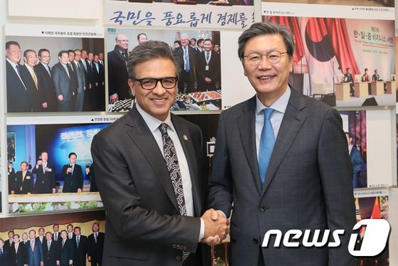 김창범 부회장, 골디 하이더 회장 접견