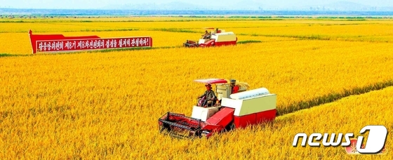북한 '풍작' 선전… "뒤떨어진 농장도 높은 수확고"