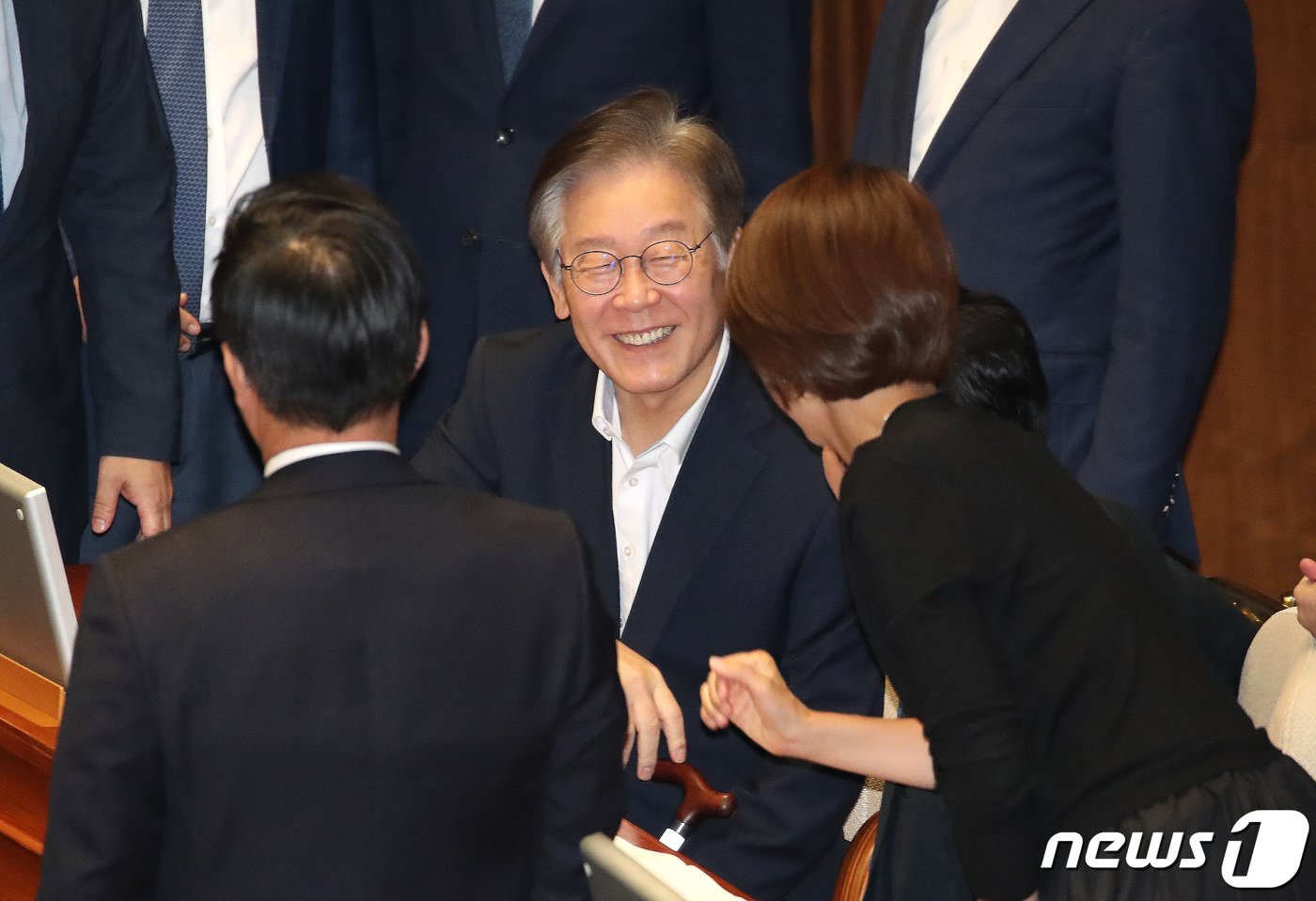 본문 이미지 - 이재명 더불어민주당 대표가 6일 오후 서울 여의도 국회에서 열린 제410회 국회(정기회) 제9차 본회의에 참석해 자리하고 있다. 2023.10.6/뉴스1 ⓒ News1 임세영 기자