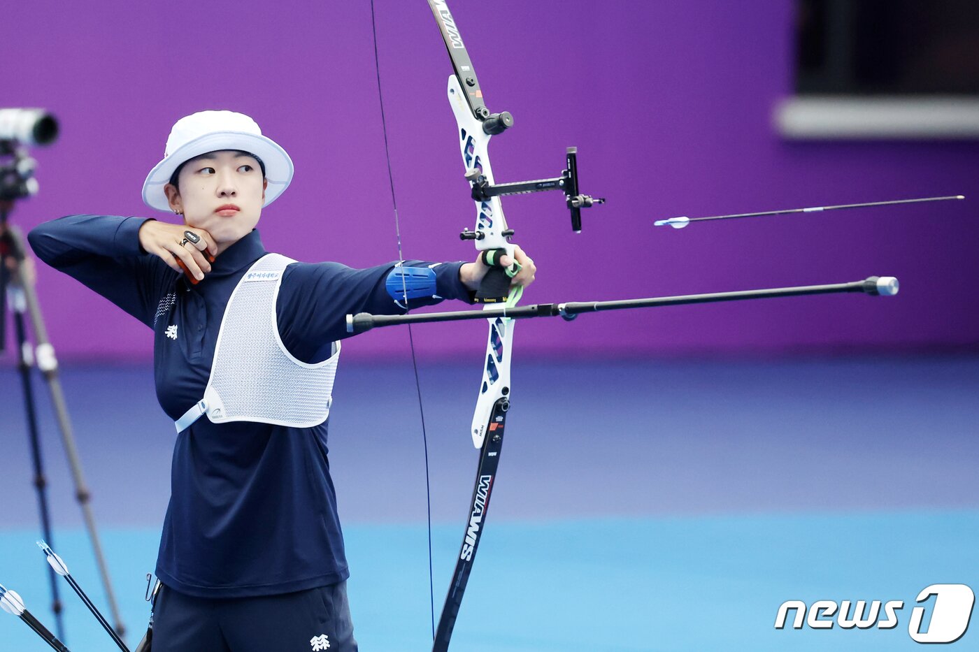 본문 이미지 - 올림픽 양궁 3관왕 출신 안산. /뉴스1 ⓒ News1 민경석 기자