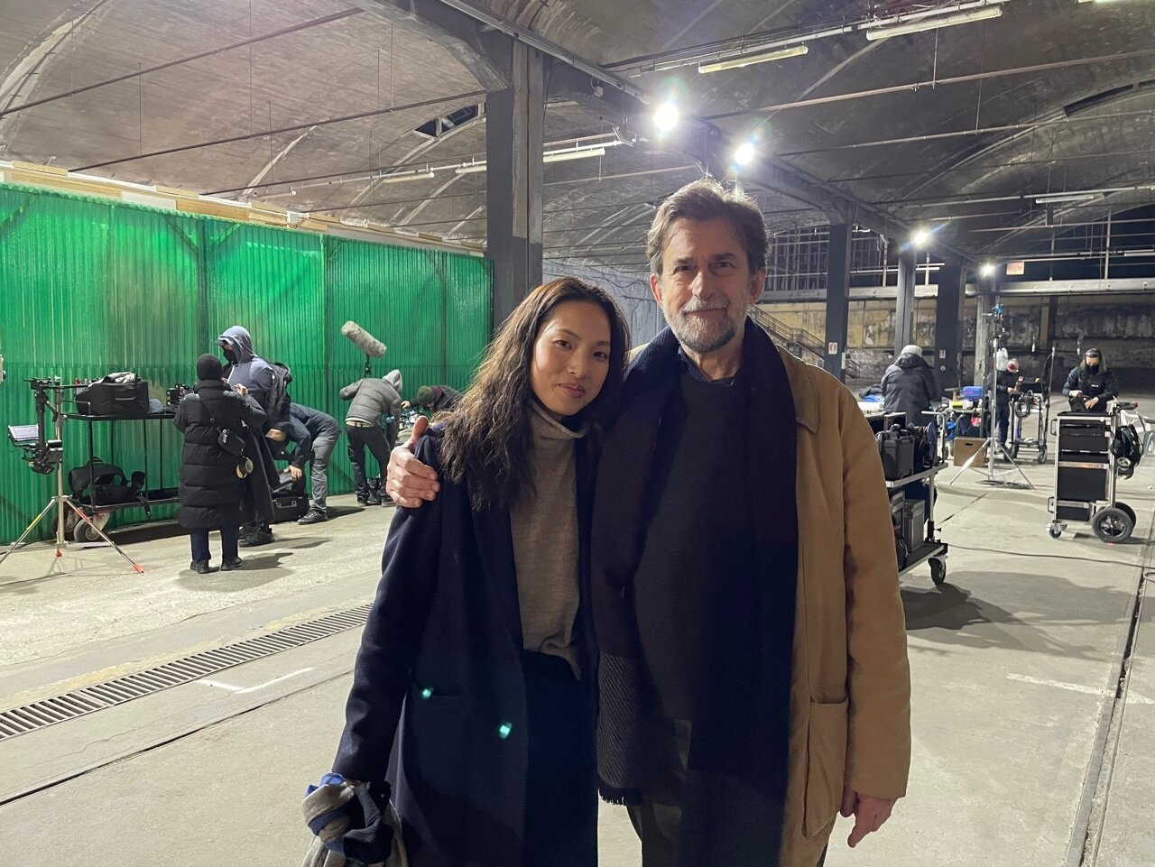 본문 이미지 - 피아니스트 겸 배우 유선희(왼쪽)와 난니 모레티 감독(본인 제공)