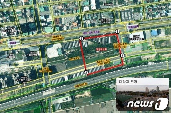 본문 이미지 - 김해시 부원동 271일대 'NHN 데이터센터' 예정지.