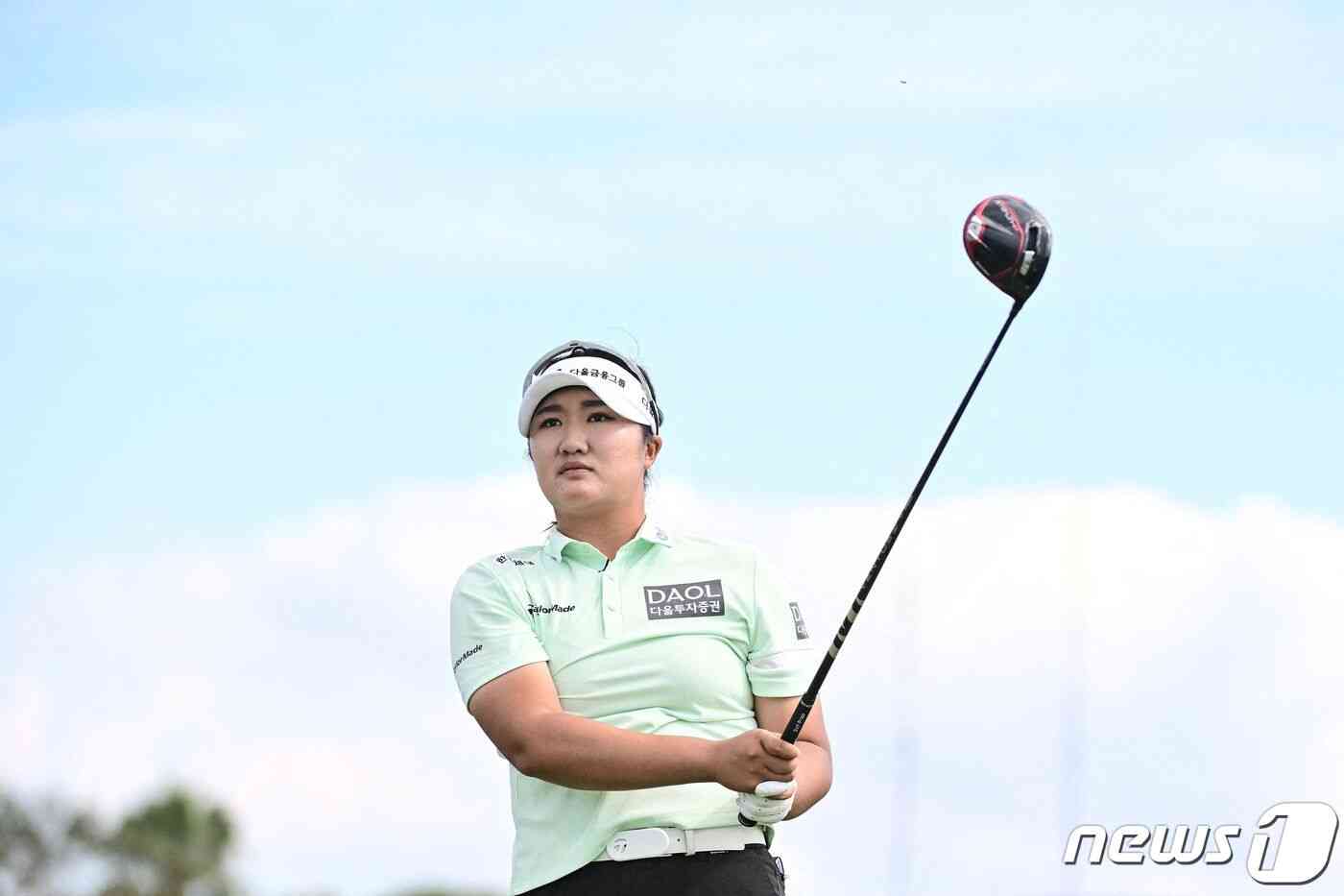LPGA 투어 신인상을 노리는 유해란. © AFP=뉴스1