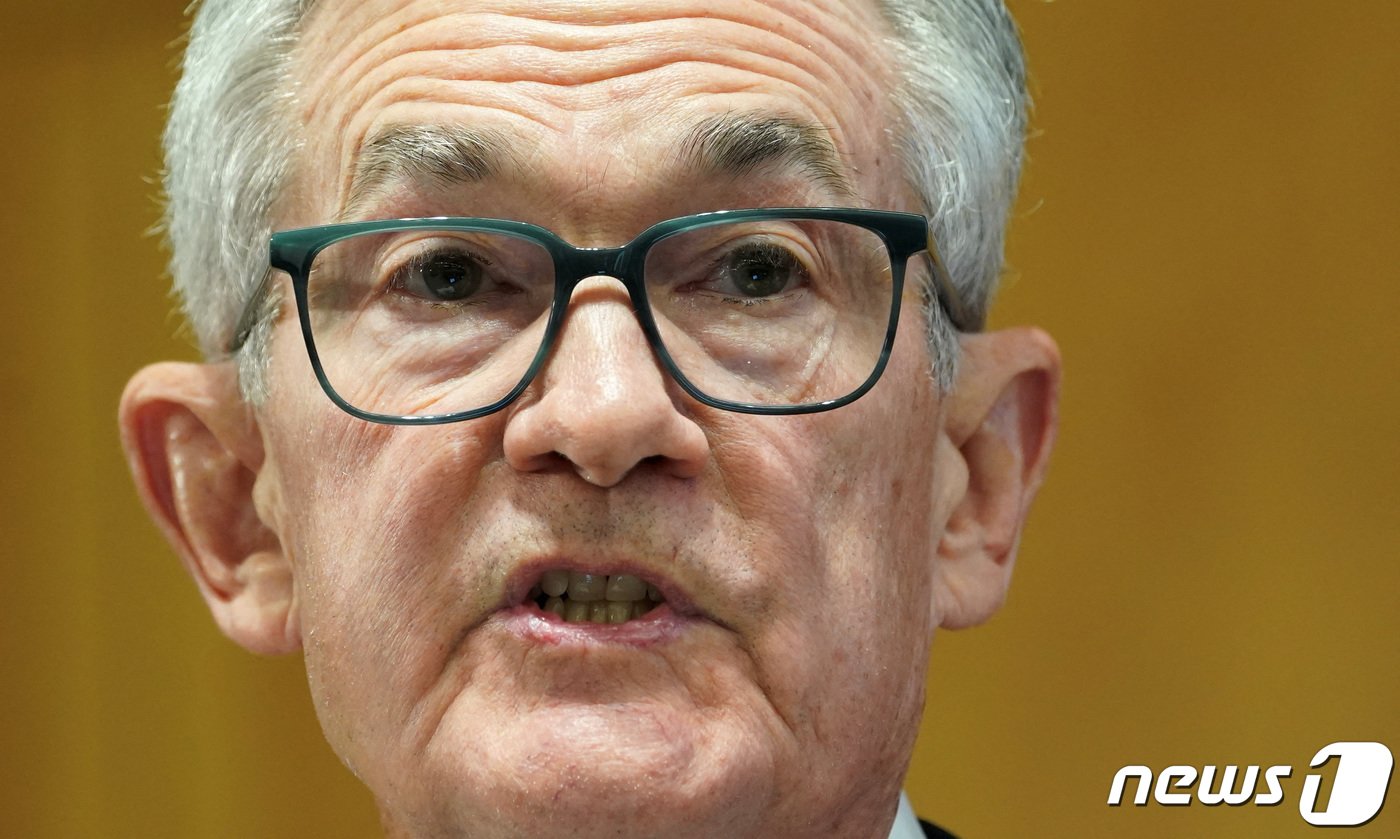 본문 이미지 - 제롬 파월 미국 연방준비제도&#40;Fed&#41; 의장. 2023.11.10 ⓒ 로이터=뉴스1 ⓒ News1 우동명 기자