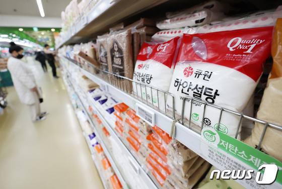 2년 전보다 34.5% 오른 설탕