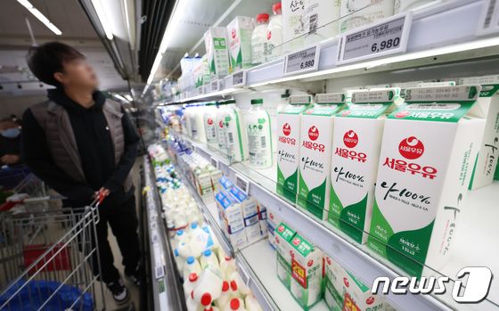 우유 물가, 14년 만에 가장 높은 상승률