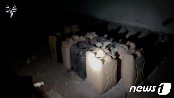 [포토] 가자지구 알시파 병원에 전달된 연료들