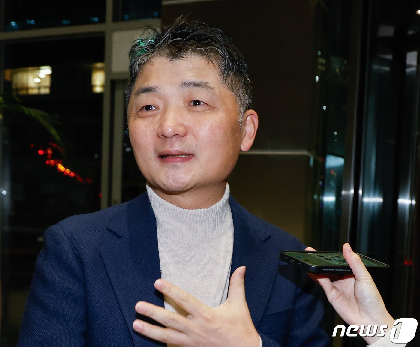본문 이미지 - 김범수 카카오 경영쇄신위원장. 2023.11.13/뉴스1 ⓒ News1 안은나 기자