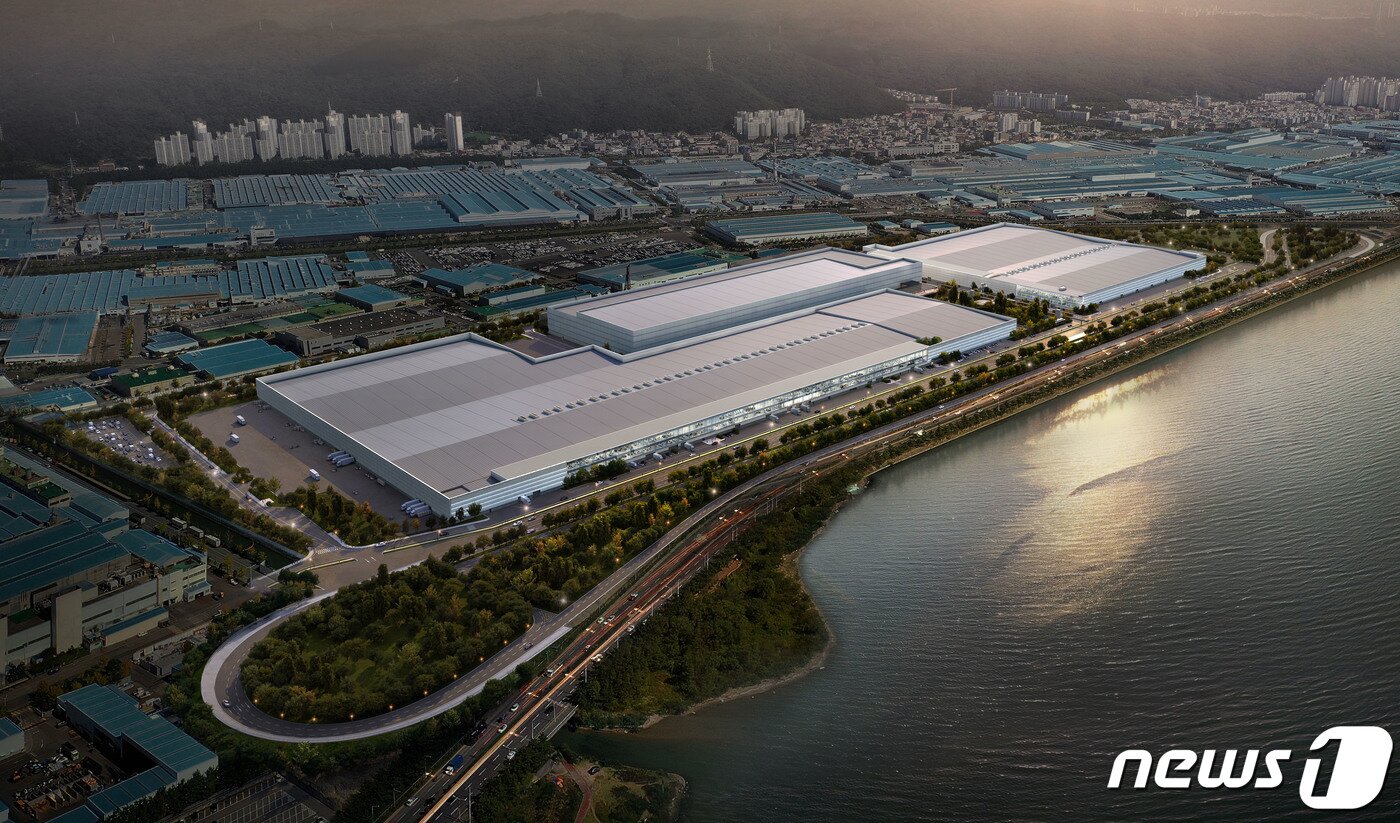 본문 이미지 - 울산 EV 전용공장 조감도. &#40;현대차 제공&#41; 2023.11.13/뉴스1