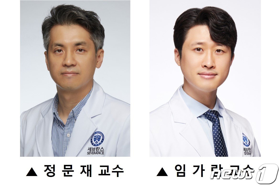 본문 이미지 - 세브란스병원 소화기내과 교수 연구팀. 정문재 교수(왼쪽), 임가람 교수/(세브란스병원 제공)