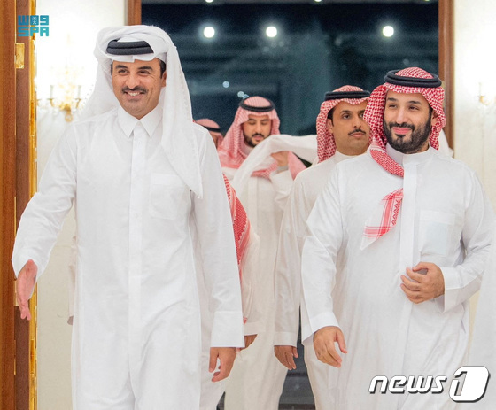 [포토] 사우디아라비아 방문한 카타르 국왕