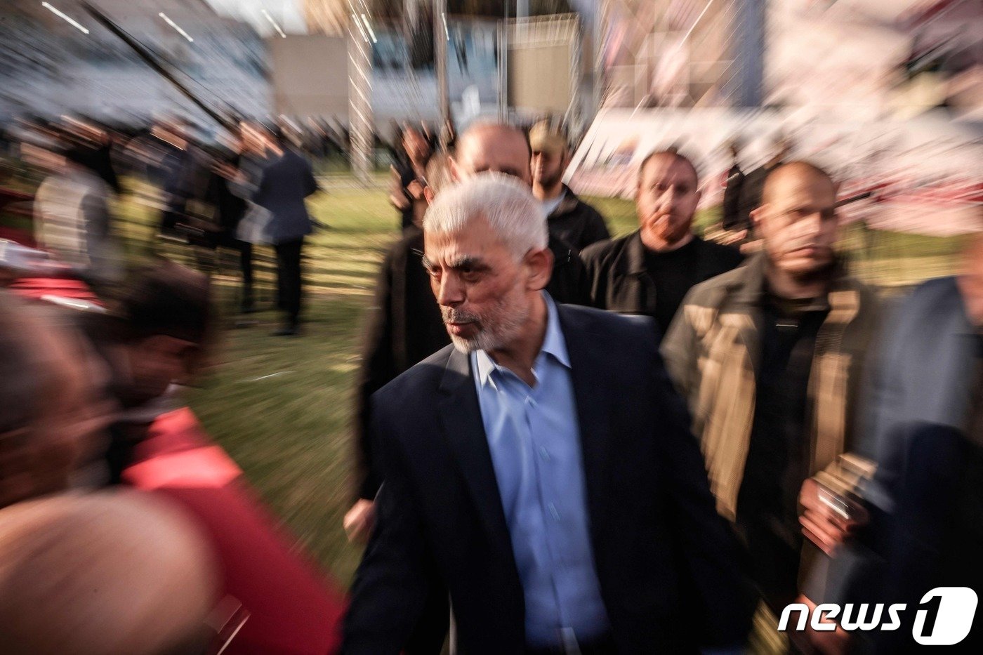 팔레스타인 무장정파 하마스의 정치 지도자 알려진 야히아 신와르의 모습. 2023.4.14/뉴스1 ⓒ AFP=뉴스1 ⓒ News1 김민수 기자