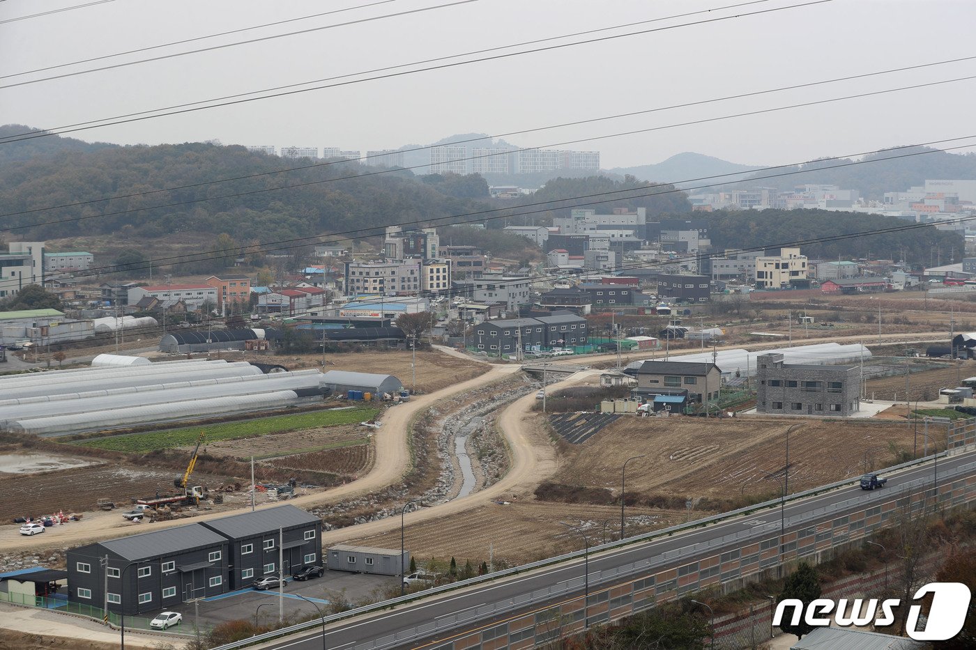 경기 오산시 서동 일대에서 바라본 오산세교3지구의 모습. 2023.11.15/뉴스1 ⓒ News1 김영운 기자