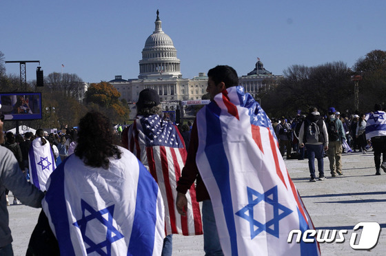 [포토] 워싱턴서 열린 이스라엘 지지 시위