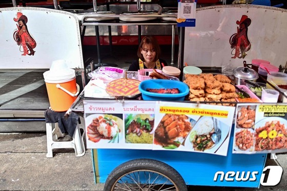 [사진] 태국 방콕의 길거리 음식 노점상