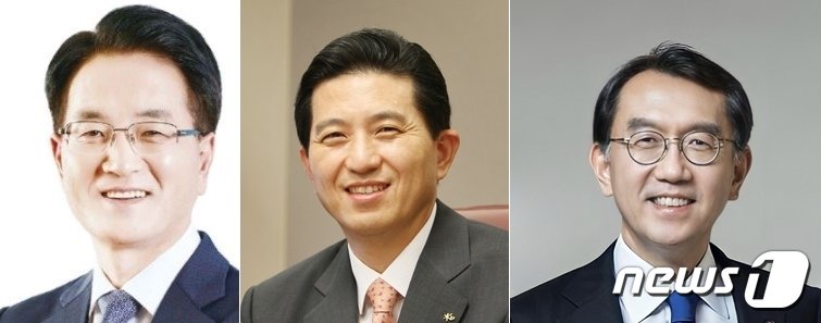본문 이미지 - (왼쪽부터) 손병환 전 농협금융지주 회장, 임영록 전 KB금융지주 회장, 박진회 전 씨티은행장 /뉴스1