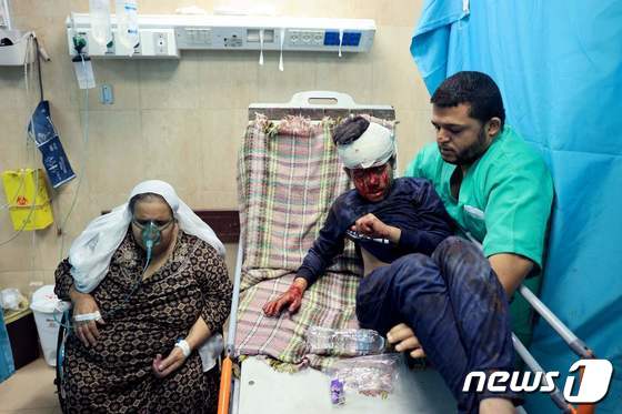 [포토] 부상입은 팔레스타인 소년
