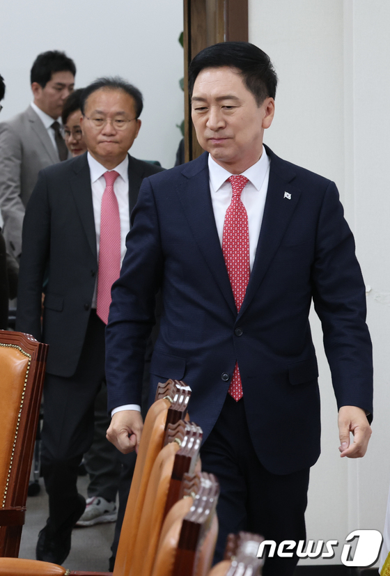김기현 대표 '최고위 참석'